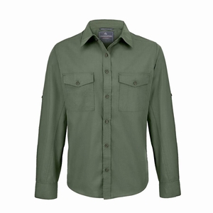 Chemises Craghoppers Expert Kiwi Long Sleeved Vert Foncé Homme | FXS-3339462