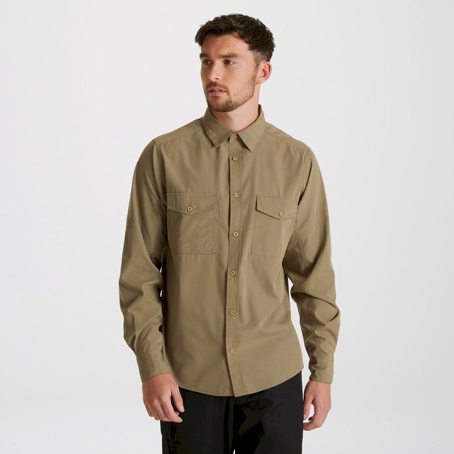 Chemises Craghoppers Expert Kiwi Long Sleeved Vert Homme | QKP-8904793