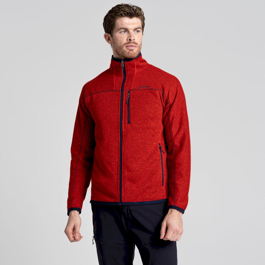 Chandails Craghoppers Torney Rouge Homme | ZBU-2135366