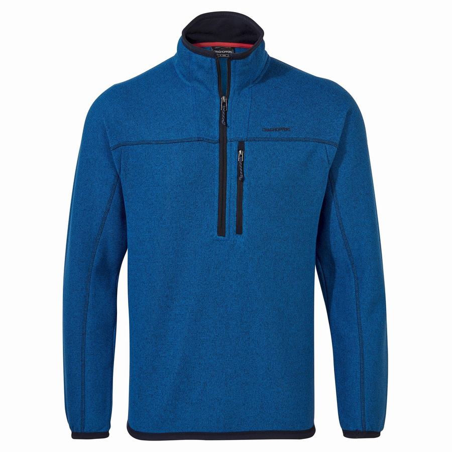 Chandails Craghoppers Torney Half Zip Bleu Homme | OAQ-7749243