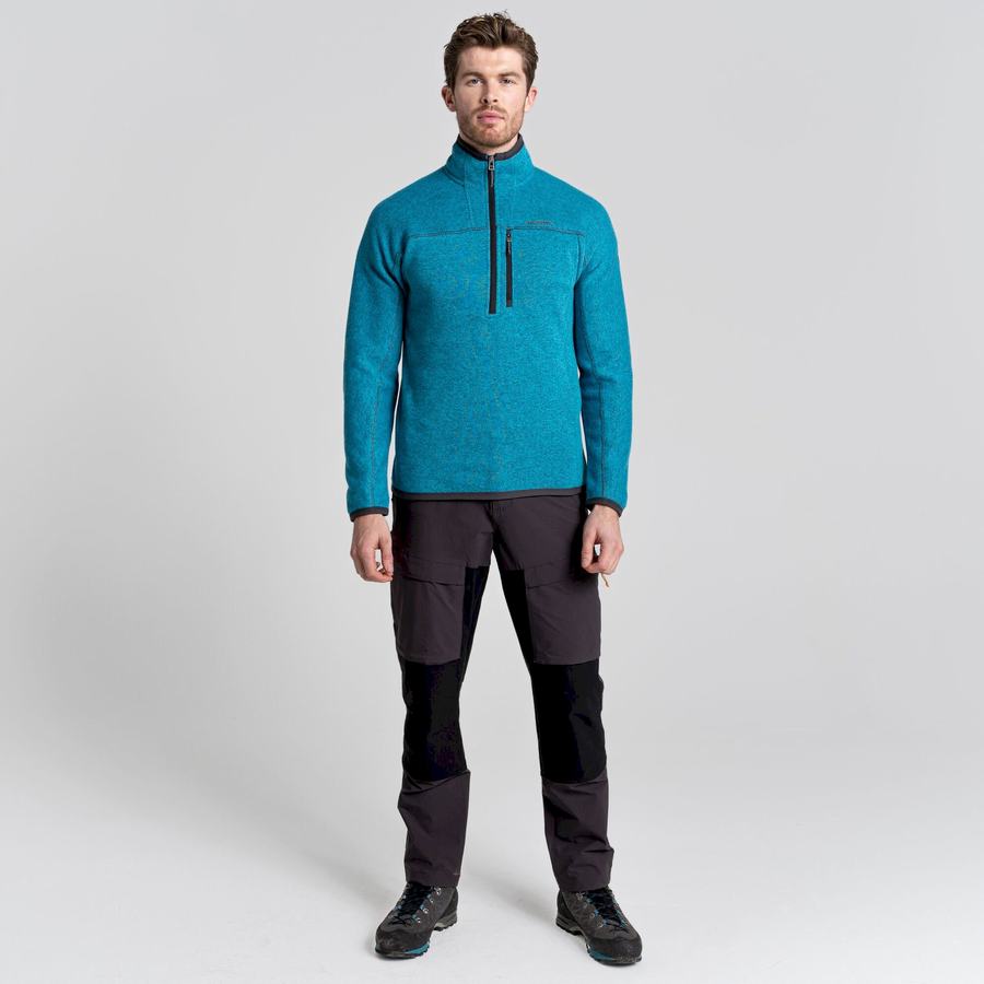 Chandails Craghoppers Torney Half Zip Bleu Homme | AMA-7850620