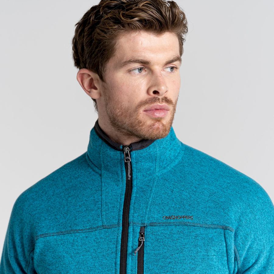 Chandails Craghoppers Torney Half Zip Bleu Homme | AMA-7850620