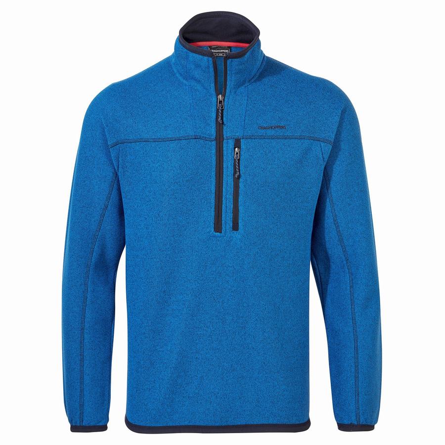 Chandails Craghoppers Torney Half Zip Bleu Homme | OAQ-7749243