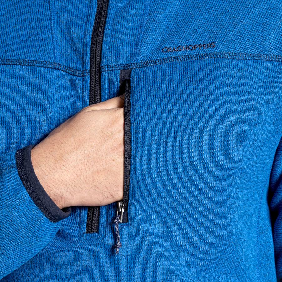 Chandails Craghoppers Torney Half Zip Bleu Homme | OAQ-7749243