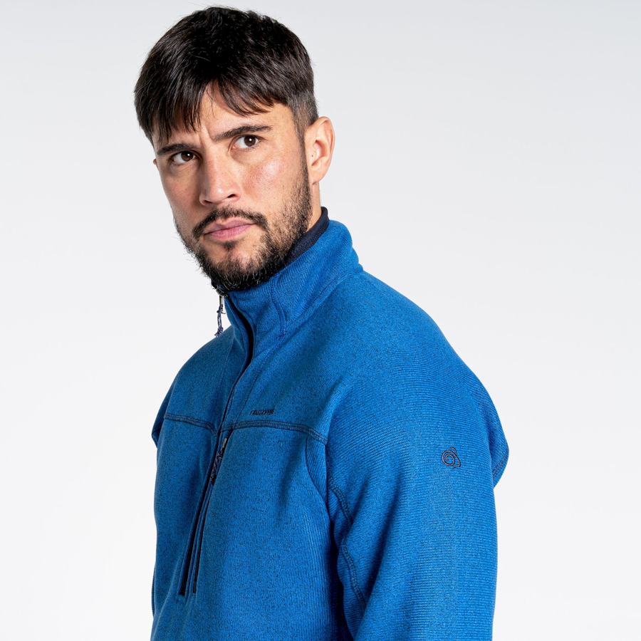 Chandails Craghoppers Torney Half Zip Bleu Homme | OAQ-7749243