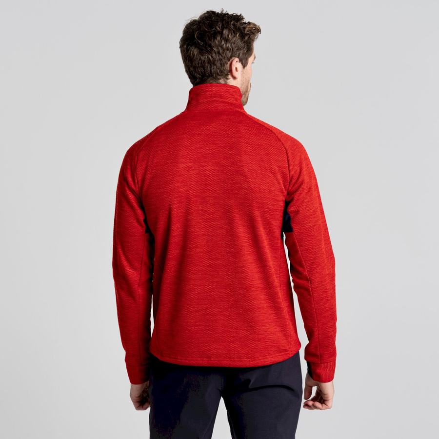 Chandails Craghoppers Tarbert Half Zip Rouge Homme | DEB-5646205