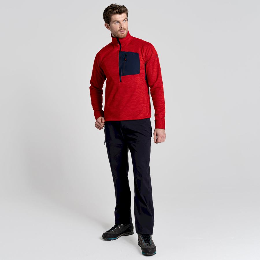 Chandails Craghoppers Tarbert Half Zip Rouge Homme | DEB-5646205