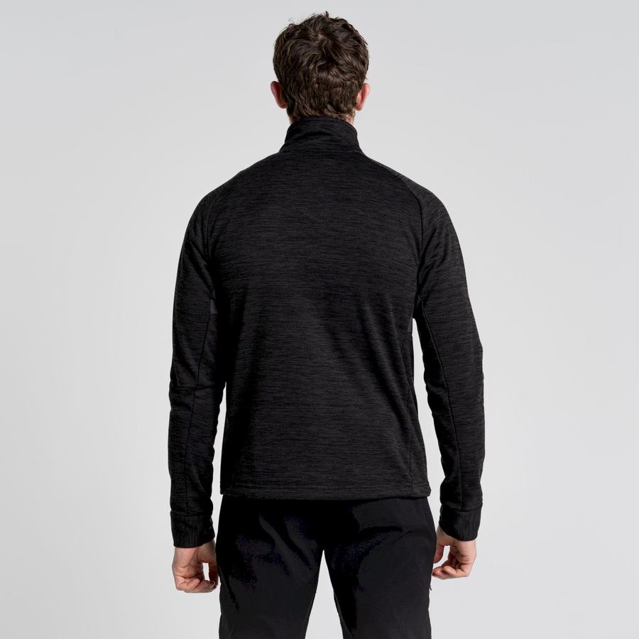 Chandails Craghoppers Tarbert Half Zip Noir Homme | DSO-5424311