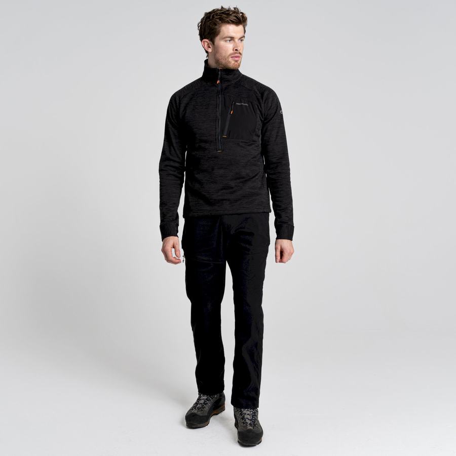 Chandails Craghoppers Tarbert Half Zip Noir Homme | DSO-5424311