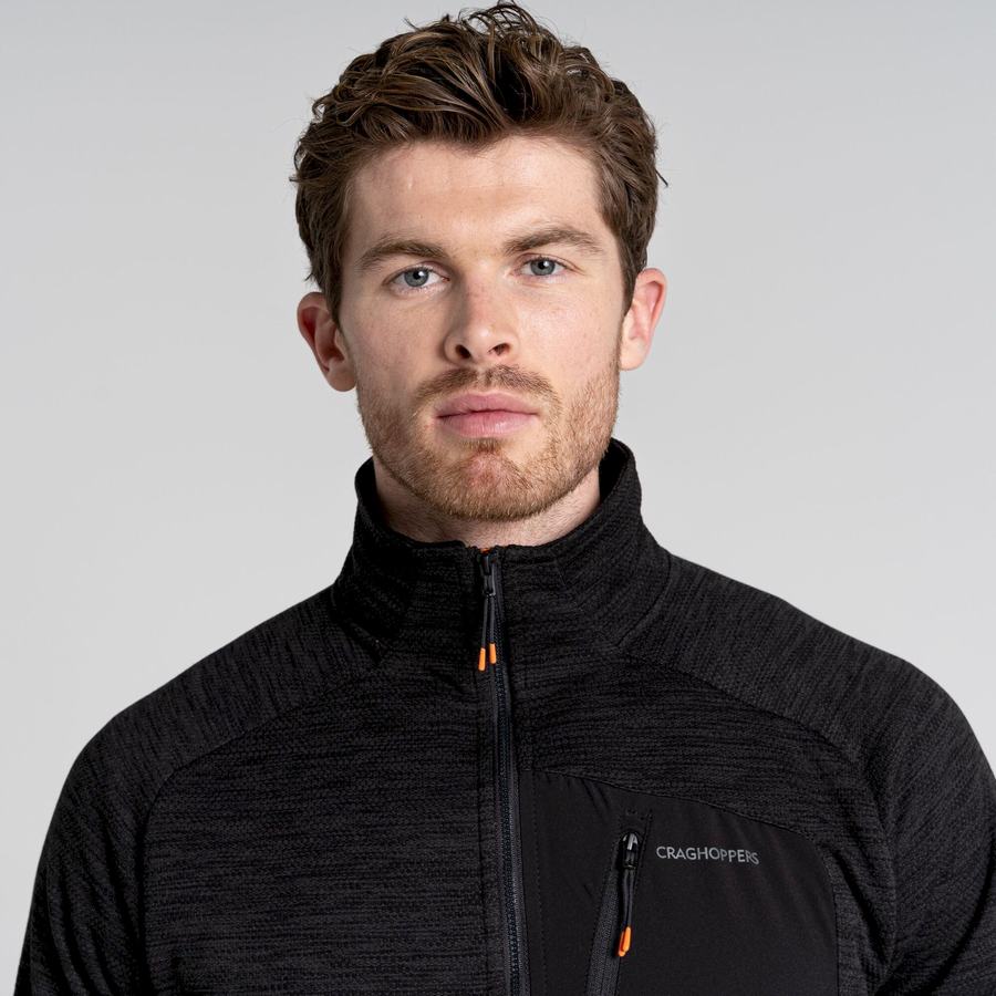 Chandails Craghoppers Tarbert Half Zip Noir Homme | DSO-5424311