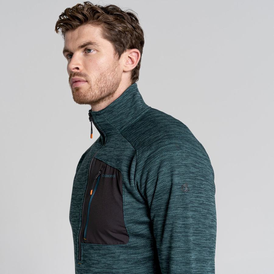 Chandails Craghoppers Tarbert Half Zip Vert Homme | ANQ-1871081