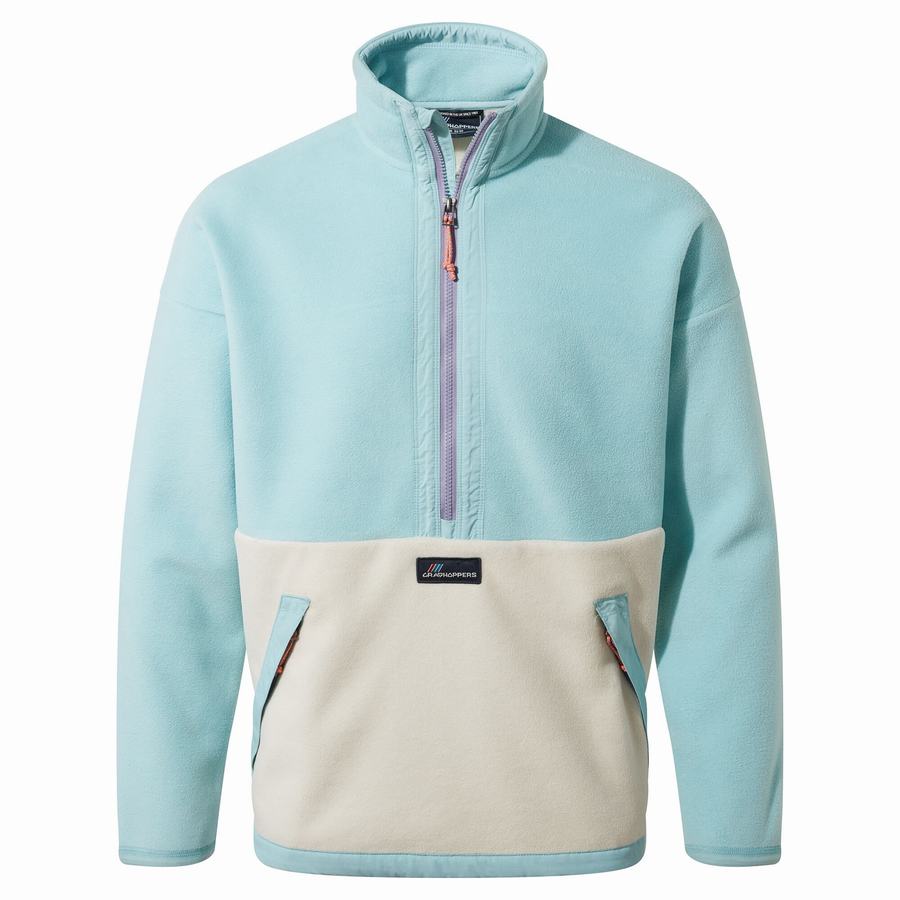 Chandails Craghoppers Spindle Half Zip Turquoise Clair Homme | LQT-7798190