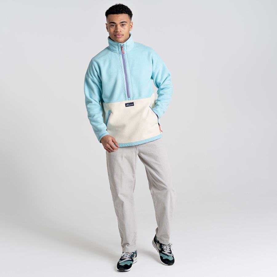 Chandails Craghoppers Spindle Half Zip Turquoise Clair Homme | LQT-7798190