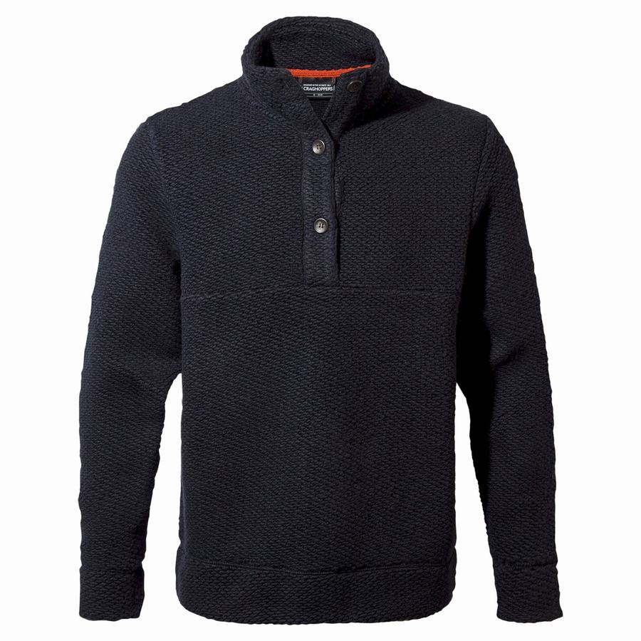 Chandails Craghoppers Ramsay Overhead Pullover Bleu Marine Bleu Homme | XAO-9611905