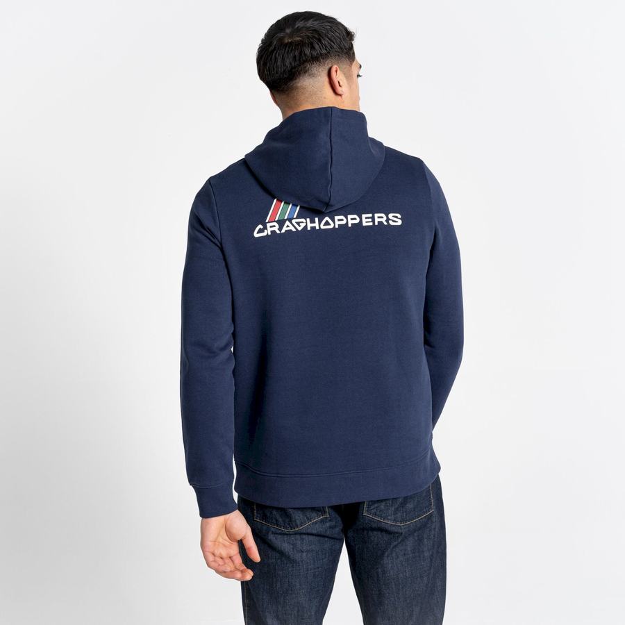 Sweats Craghoppers Lautner Encapuchonné Bleu Bleu Marine Homme | ATZ-0883629