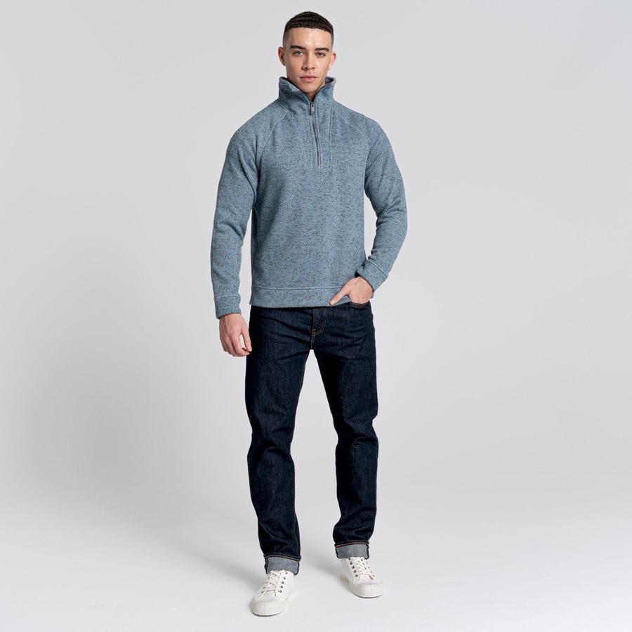 Chandails Craghoppers Logan Half Zip Bleu Homme | YXS-6938921