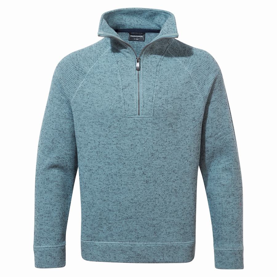 Chandails Craghoppers Logan Half Zip Bleu Homme | YXS-6938921