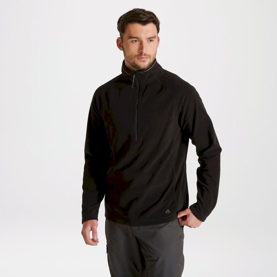 Chandails Craghoppers Expert Corey 200 Half Zip Noir Homme | XEC-4724502