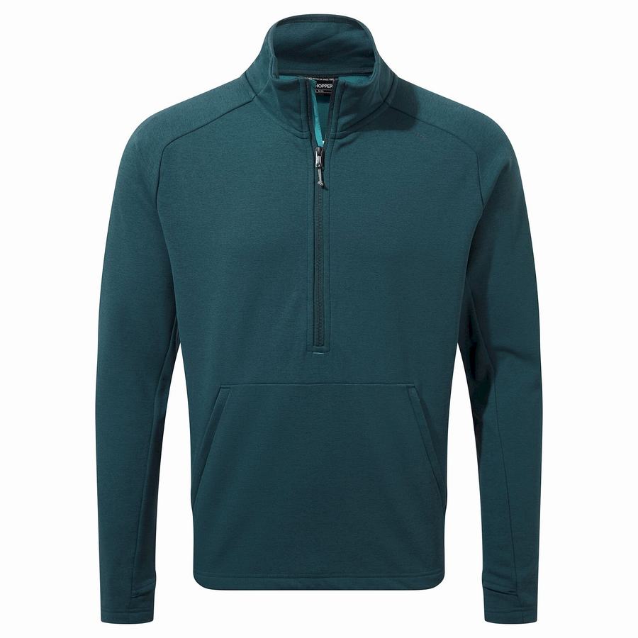 Chandails Craghoppers Dynamic Pro Half Zip Bleu Foncé Homme | CTT-4068667