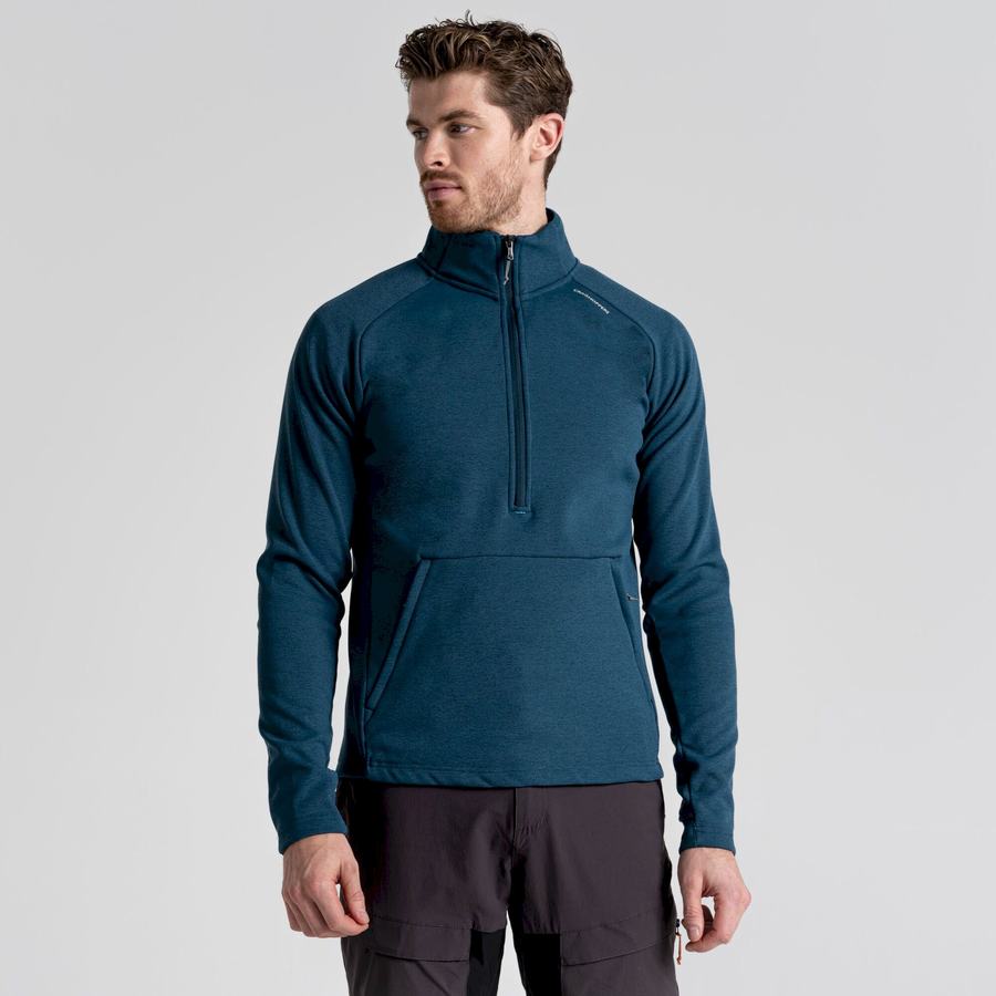 Chandails Craghoppers Dynamic Pro Half Zip Bleu Foncé Homme | CTT-4068667