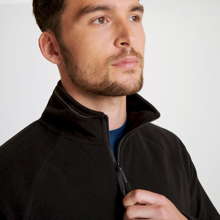 Chandails Craghoppers Expert Corey 200 Half Zip Noir Homme | XEC-4724502