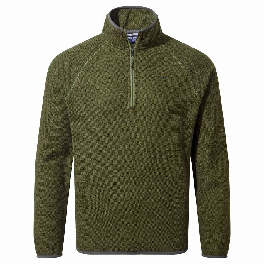 Chandails Craghoppers Durrus Half Zip Vert Olive Vert Homme | PSN-4793759