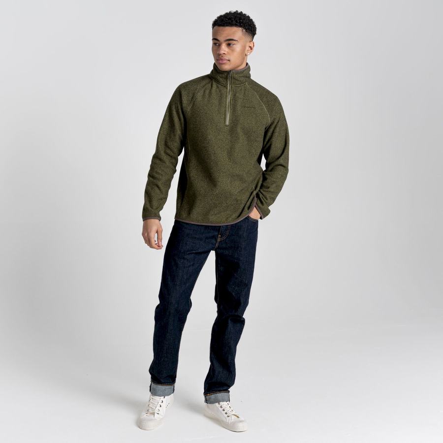 Chandails Craghoppers Durrus Half Zip Vert Olive Vert Homme | PSN-4793759