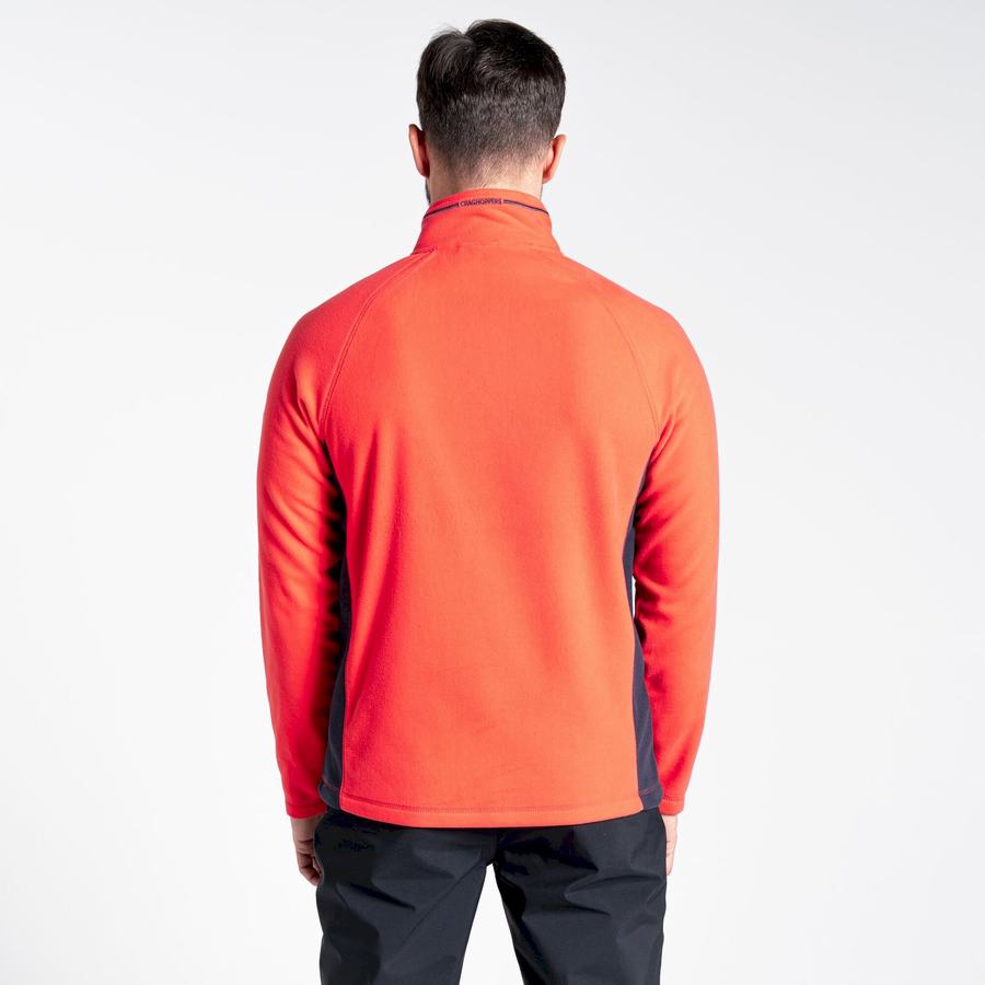 Chandails Craghoppers Corey Half Zip Orange Rouge Bleu Marine Homme | SZD-7692760