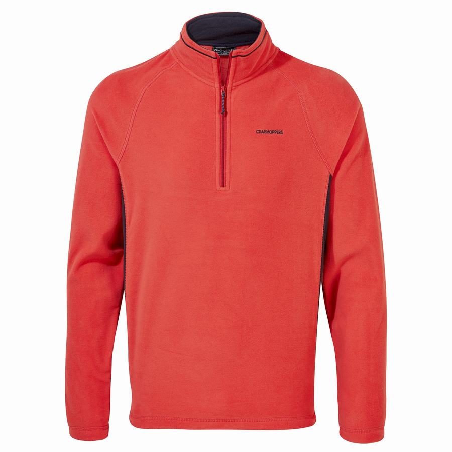 Chandails Craghoppers Corey Half Zip Orange Rouge Bleu Marine Homme | SZD-7692760