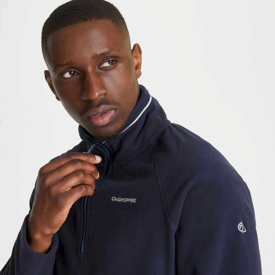 Chandails Craghoppers Corey Half Zip Bleu Marine Homme | ATE-1356928