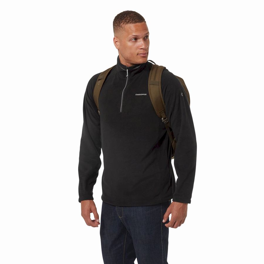 Chandails Craghoppers Corey Half Zip Noir Homme | HRU-7477472