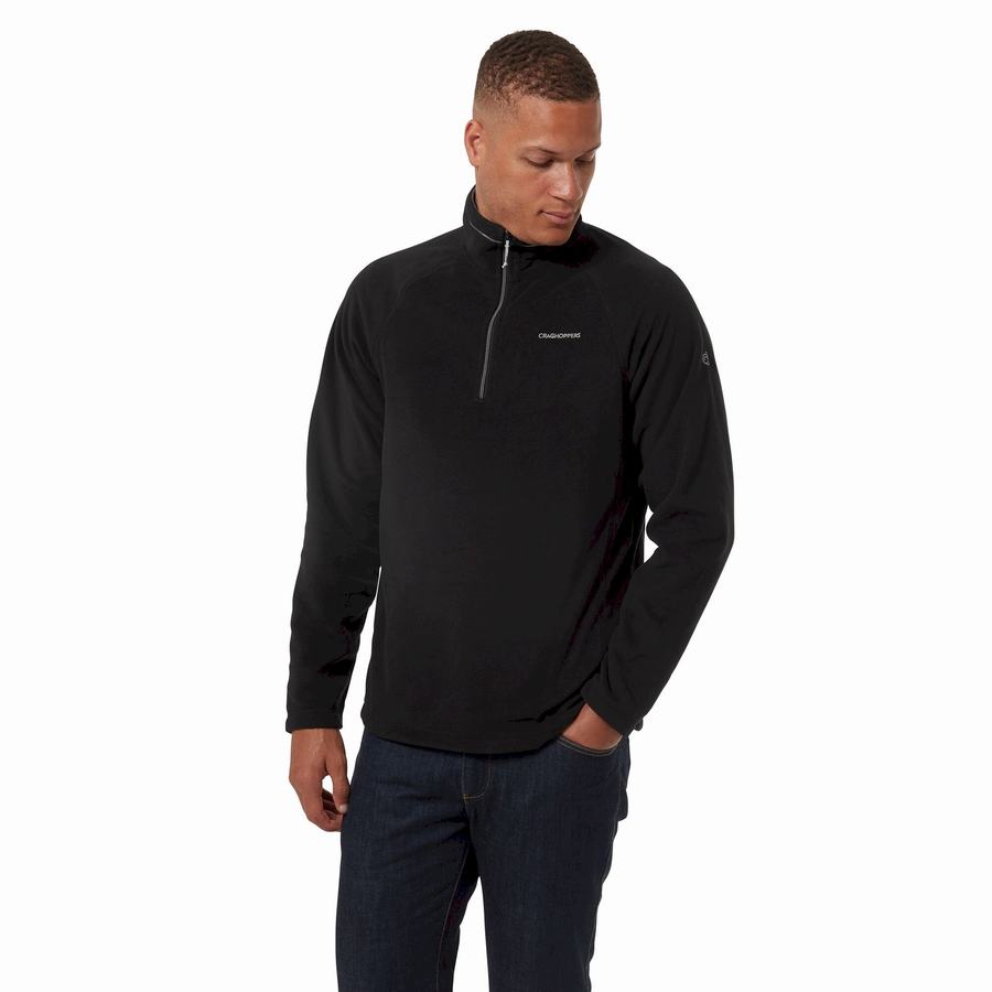 Chandails Craghoppers Corey Half Zip Noir Homme | HRU-7477472