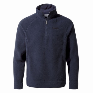 Chandails Craghoppers Cason Half-Zip Bleu Bleu Marine Homme | IQZ-3166675