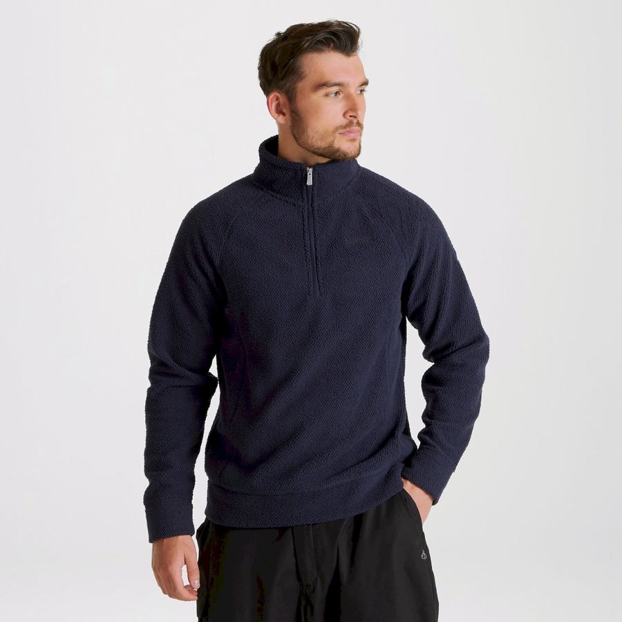 Chandails Craghoppers Cason Half-Zip Bleu Bleu Marine Homme | IQZ-3166675