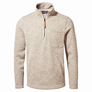 Chandails Craghoppers Barona Half Zip Beige Homme | JKW-8408465