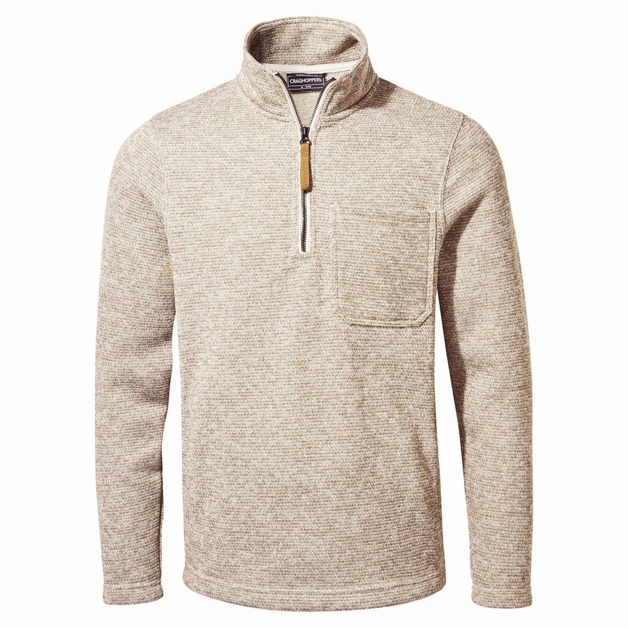 Chandails Craghoppers Barona Half Zip Beige Homme | JKW-8408465