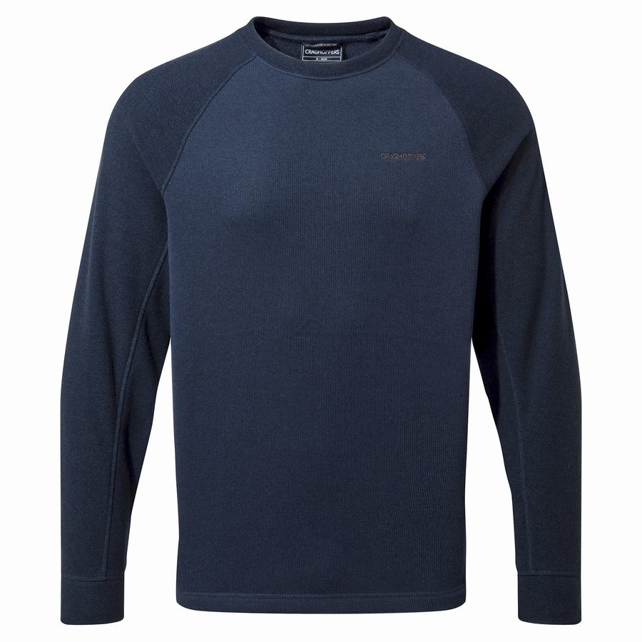 Sweats Craghoppers Barker Jumper Bleu Bleu Marine Homme | CPL-8665139