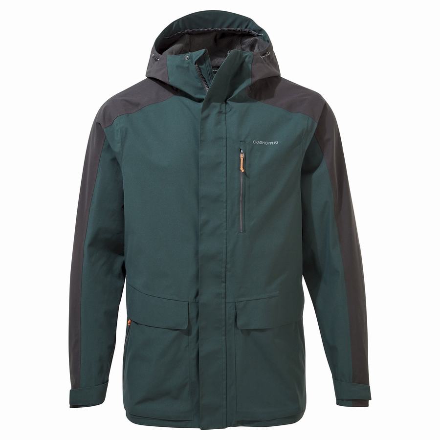 Vestes Craghoppers Imperméables Lorton Vert Homme | YNV-7321330