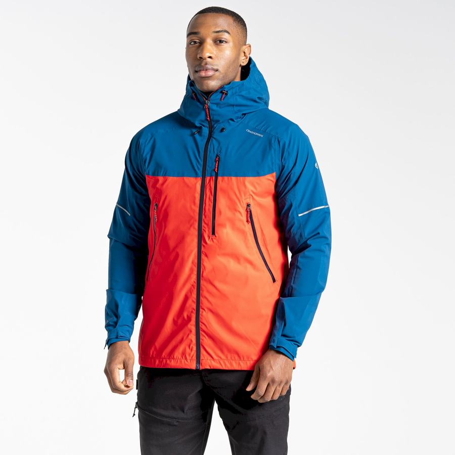 Vestes Craghoppers Imperméables Dynamic Bleu Marine Bleu Orange Rouge Homme | BZH-8721643