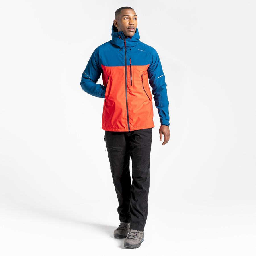 Vestes Craghoppers Imperméables Dynamic Bleu Marine Bleu Orange Rouge Homme | BZH-8721643