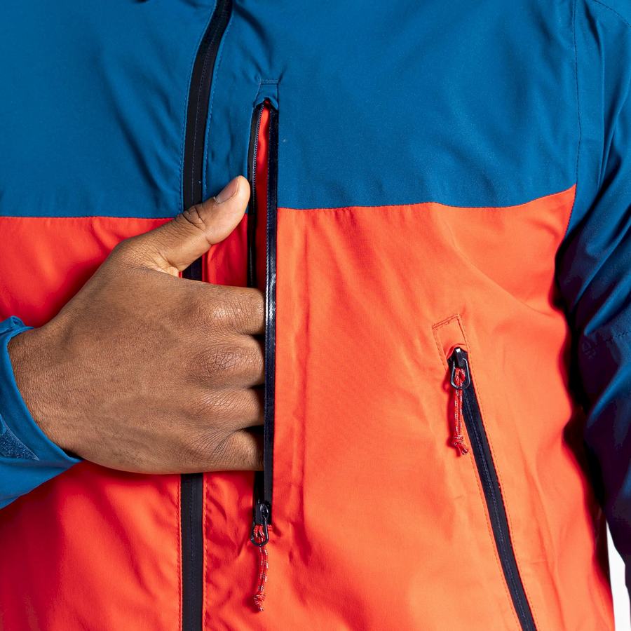 Vestes Craghoppers Imperméables Dynamic Bleu Marine Bleu Orange Rouge Homme | BZH-8721643