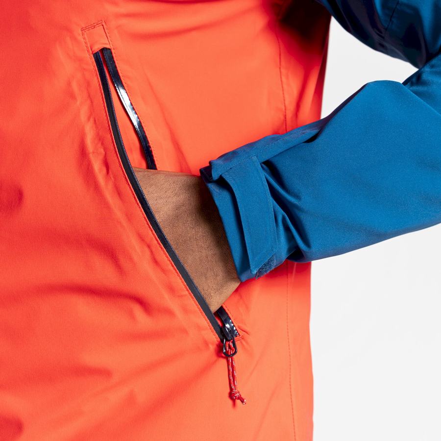 Vestes Craghoppers Imperméables Dynamic Bleu Marine Bleu Orange Rouge Homme | BZH-8721643