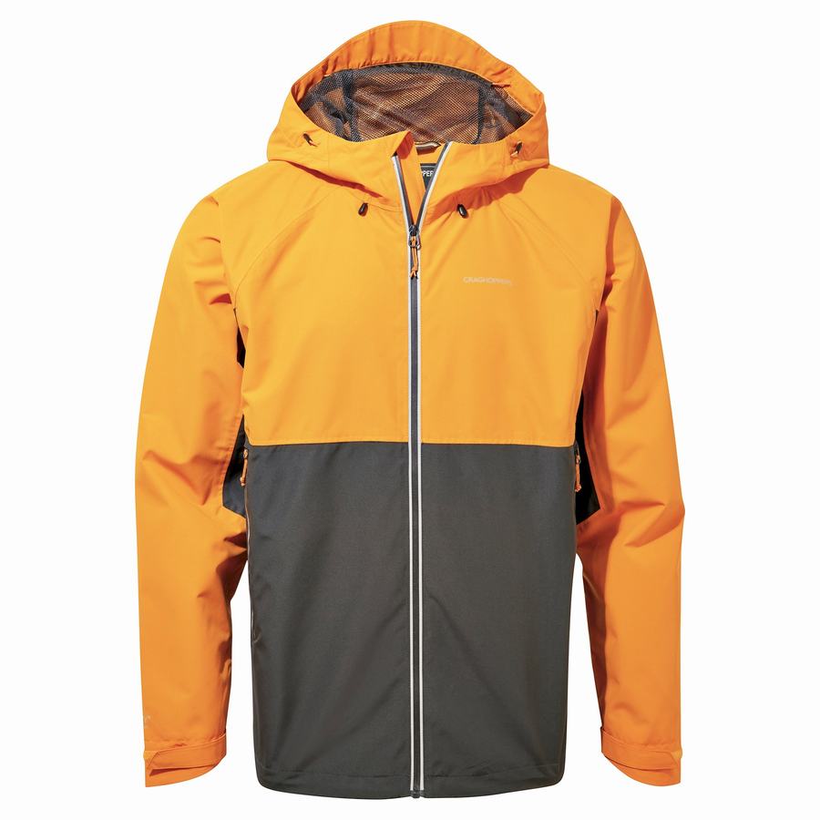 Vestes Craghoppers Imperméables Atlas Orange Noir Homme | OQT-3037992