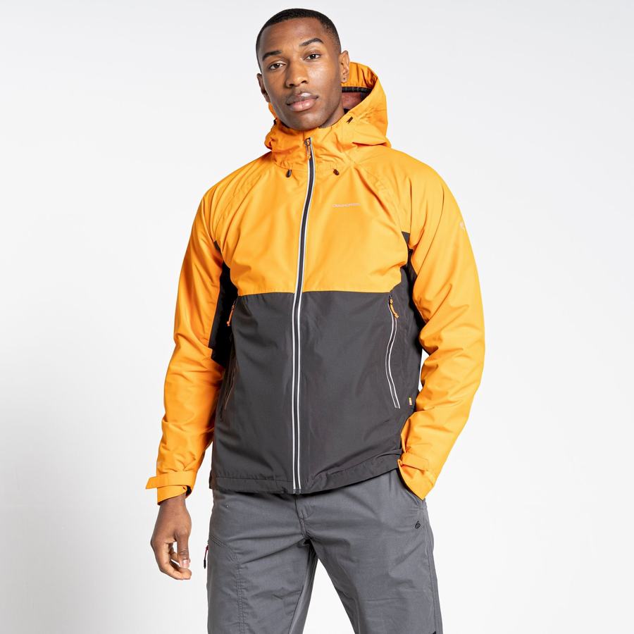 Vestes Craghoppers Imperméables Atlas Orange Noir Homme | OQT-3037992