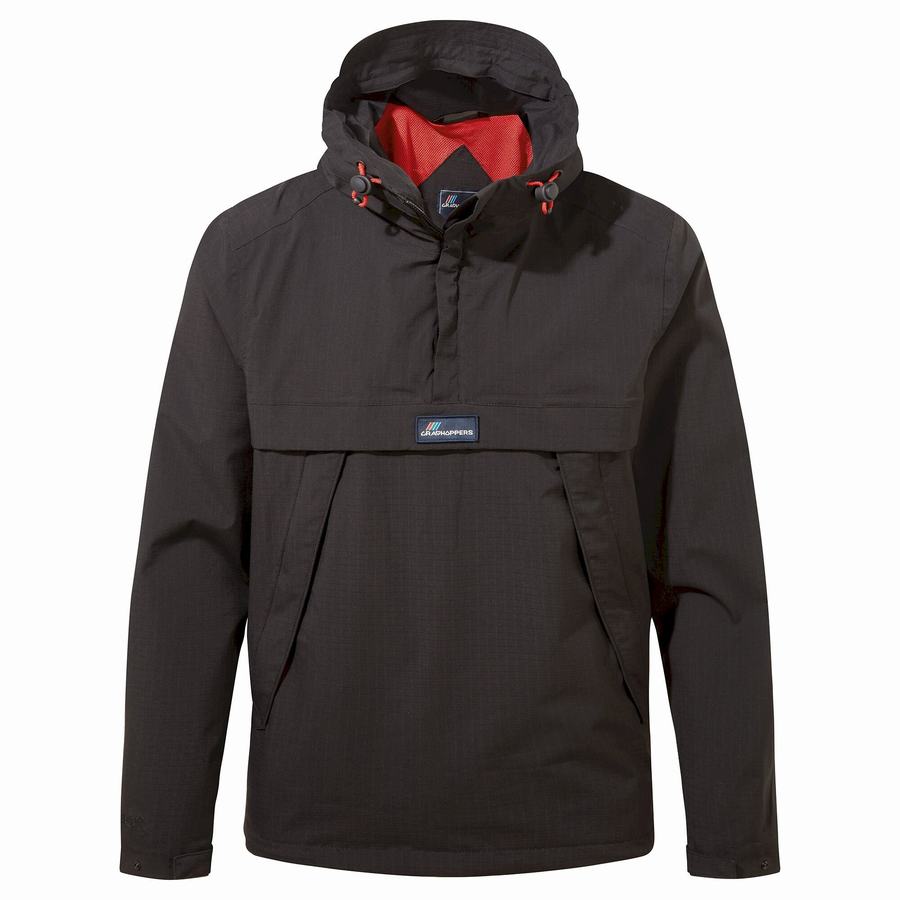 Vestes Craghoppers Imperméables Anderson Cagoule Noir Homme | ODW-3099372