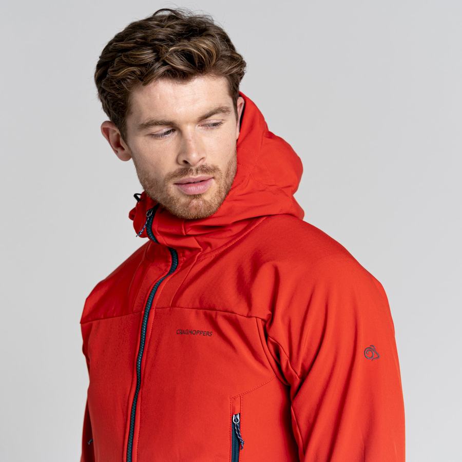 Vestes Craghoppers Tripp Encapuchonné Rouge Homme | WUY-6731176