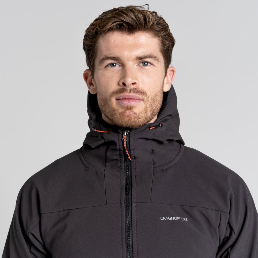 Vestes Craghoppers Tripp Encapuchonné Noir Homme | XXB-5000048