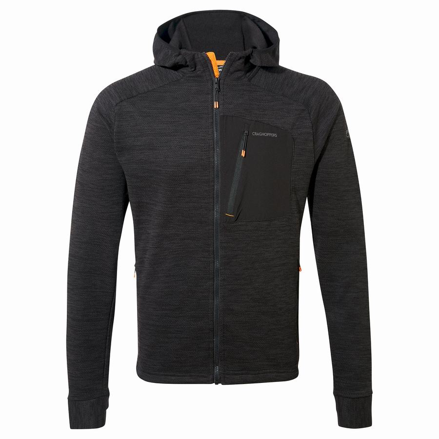 Vestes Craghoppers Tarbert Encapuchonné Noir Homme | EPH-0808013