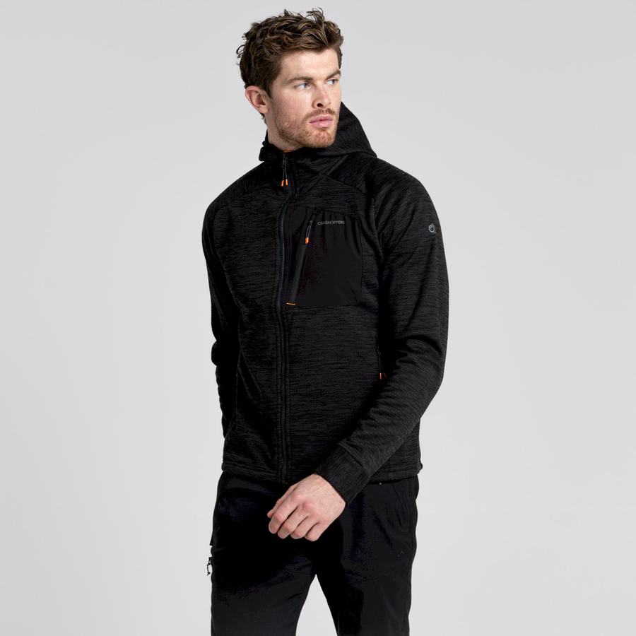 Vestes Craghoppers Tarbert Encapuchonné Noir Homme | EPH-0808013