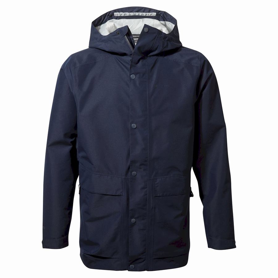 Vestes Craghoppers Talo GORE-TEX Bleu Bleu Marine Homme | OFL-5206187